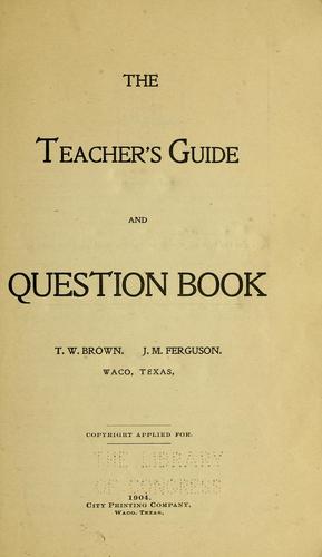 Cover for The teacher's guide and question book