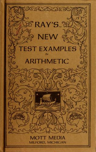 Cover for Ray's new test examples in arithmetic