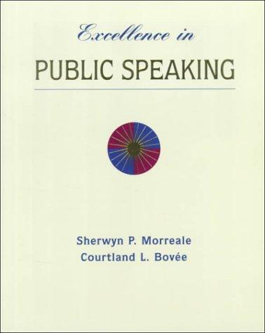 Cover for Excellence in public speaking
