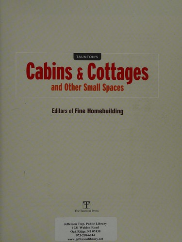 Cover for Taunton's cabins & cottages and other small spaces