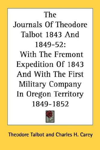 Cover for The Journals Of Theodore Talbot 1843 And 1849-52