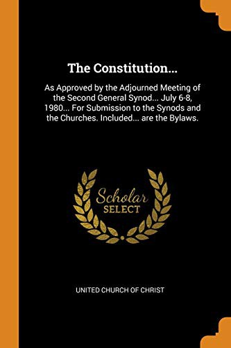 Cover for The Constitution...