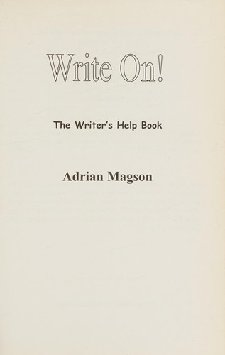 Cover for Write On!