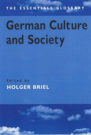 Cover for German culture and society