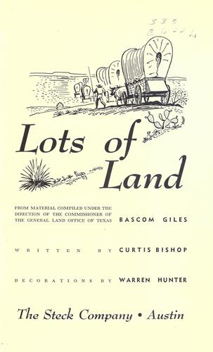 Cover for Lots of land.