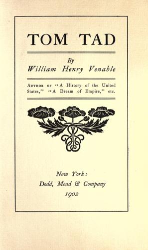 Cover for Tom Tad.