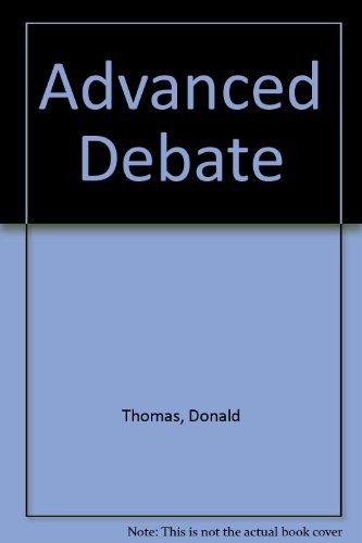 Cover for Advanced Debate