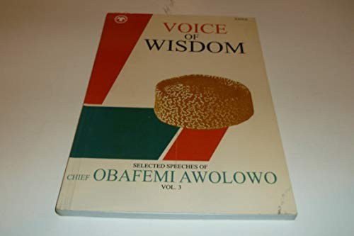 Cover for Voice of wisdom.