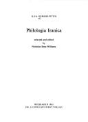 Cover for Philologia Iranica