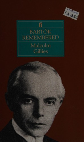 Cover for Bartók remembered