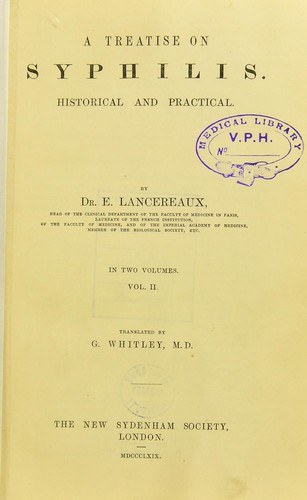 Cover for A treatise on syphilis