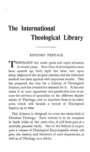 Cover for The theology of the Old Testament