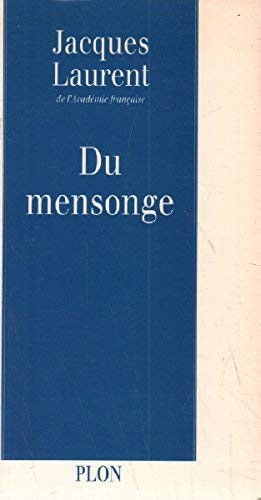 Cover for Du mensonge