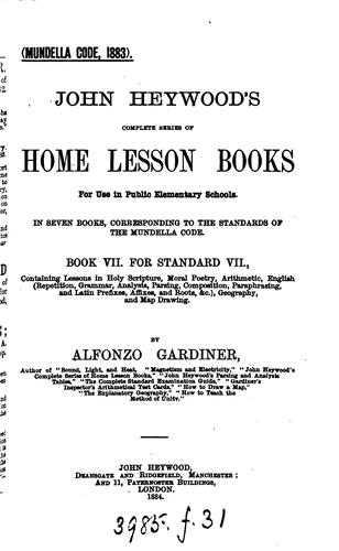 Cover for John Heywood's complete series of home lesson books. Code 1883