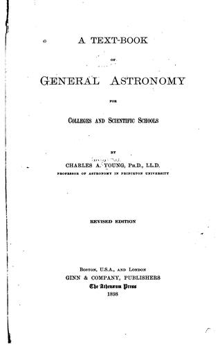 Cover for A text-book of general astronomy for colleges and scientific schools