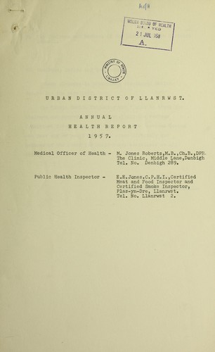Cover for [Report 1957]