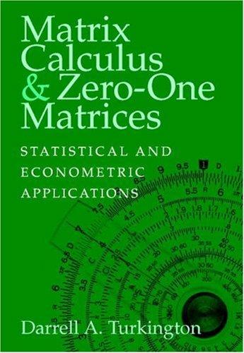 Cover for Matrix Calculus & Zero-One Matrices