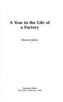 Cover for A year in the life of a factory