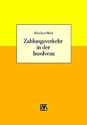 Cover for Zahlungsverkehr in der Insolvenz.