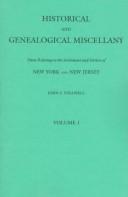 Cover for Historical and Genealogical Miscellany 