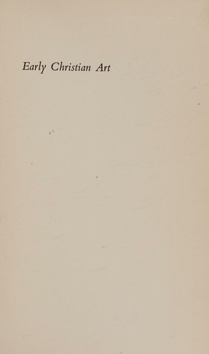 Cover for EARLY CHRISTIAN ART