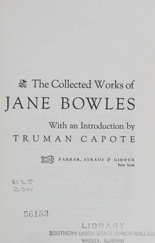 Cover for Collected works.