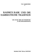 Cover for Rasmus Rask und die grammatische Tradition