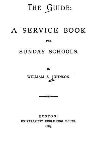 Cover for The Guide: A Service Book for Sunday Schools
