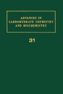 Cover for Advances in Carbohydrate Chemistry and Biochemistry