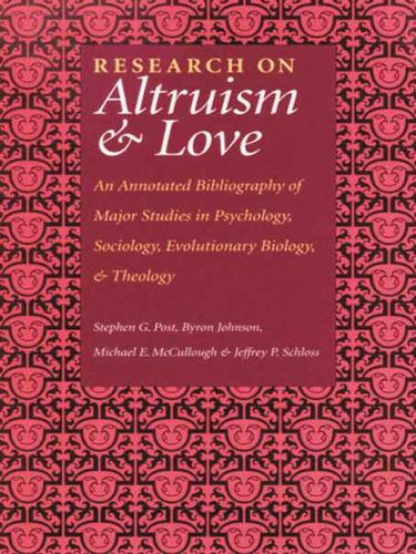 Cover for Research on Altruism and Love