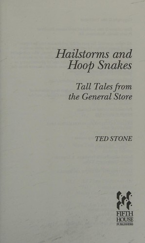 Cover for Hailstorms and Hoop Snakes