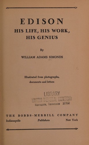 Cover for Edison;