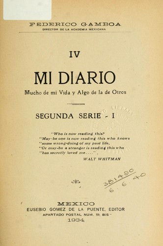 Cover for Mi diario