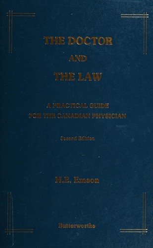 Cover for The doctor and the law