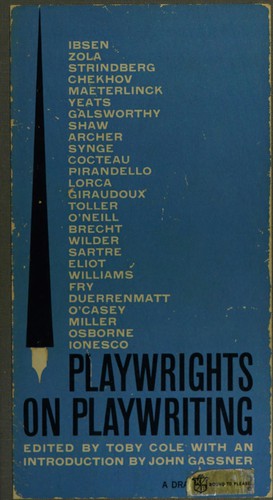 Cover for Playwrights on playwriting