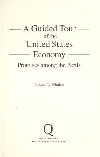 Cover for A guided tour of the United States economy