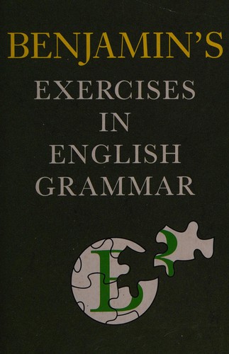 Cover for Benjamin's Exercises in English Grammar
