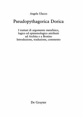 Cover for Pseudopythagorica Dorica