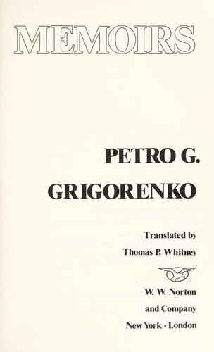 Cover for Memoirs