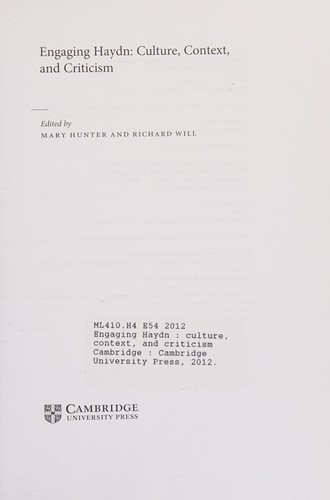 Cover for Engaging Haydn