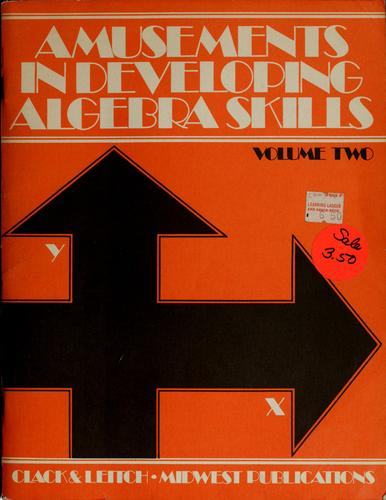 Cover for Amusements in developing algebra skills
