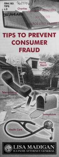 Cover for Tips to prevent consumer fraud