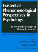 Cover for Existential-phenomenological perspectives in psychology