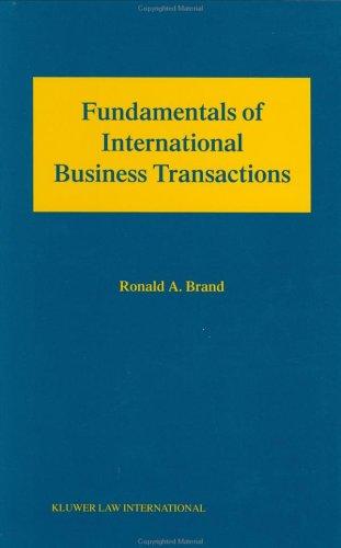 Cover for Fundamentals of international business transactions