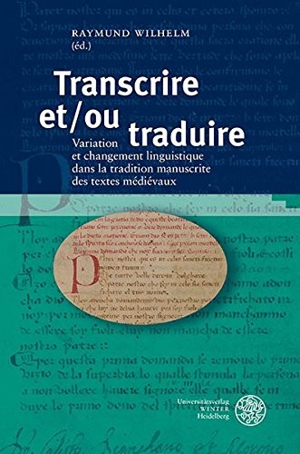 Cover for Transcrire et/ou traduire