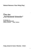 Cover for Über den "Fall Reinhold Schneider"