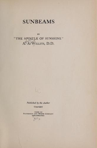 Cover for Sunbeams