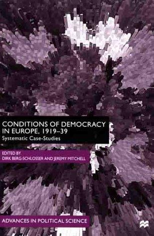 Cover for Conditions of Democracy in Europe, 1919-39