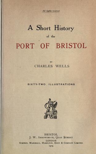 Cover for A short history of the Port of Bristol