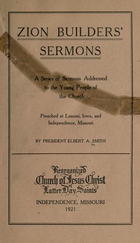 Cover for Zion builders' sermons